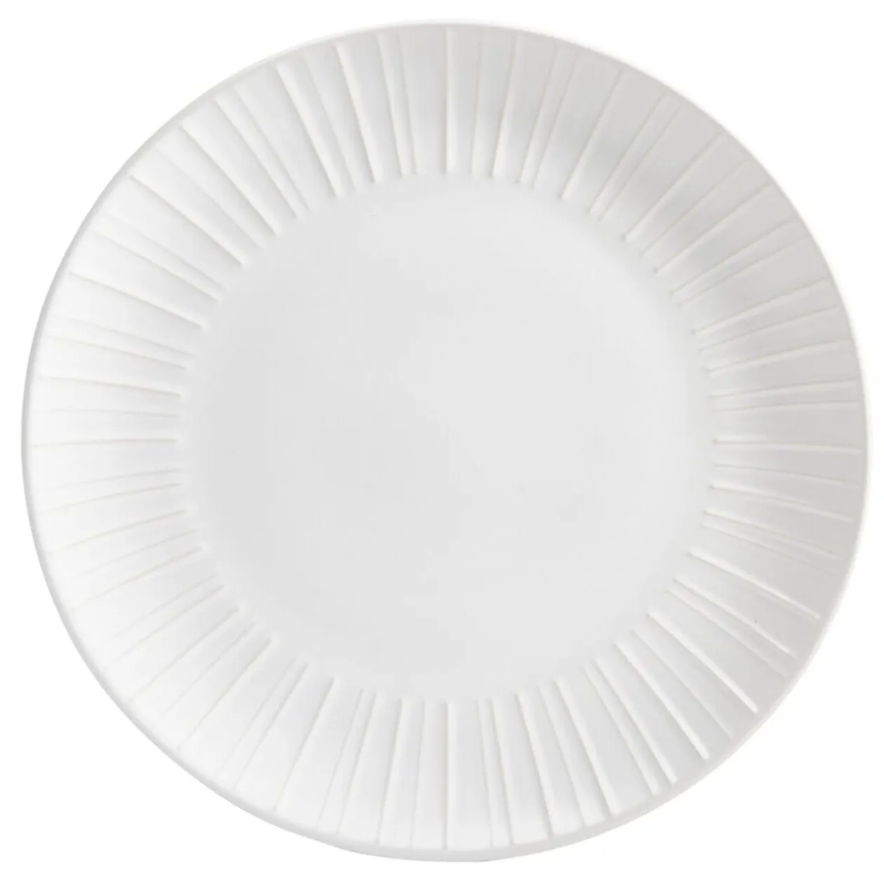 Assiette plate en céramique blanc Ø27cm
