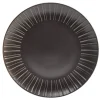 Assiette plate en céramique noir Ø27cm