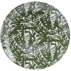 Assiette plate en porcelaine décor exotique Ø16 cm < Gifi Clearance