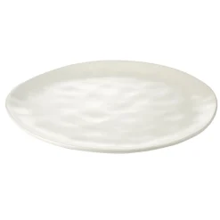 Assiette plate forme organique grès blanche Ø26cm < Gifi Clearance