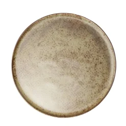 Assiette plate Istanbul en faïence brun Ø21cm < Gifi New