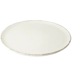 Assiette plate Lisbonne en grès beige Ø27cm < Gifi Discount