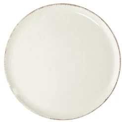 Assiette plate Lisbonne en grès beige Ø27cm < Gifi Discount
