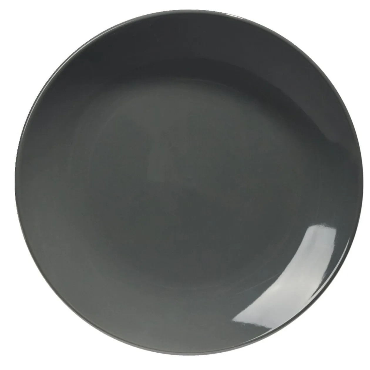 Assiette plate Madrid Ø27cm faïence grise