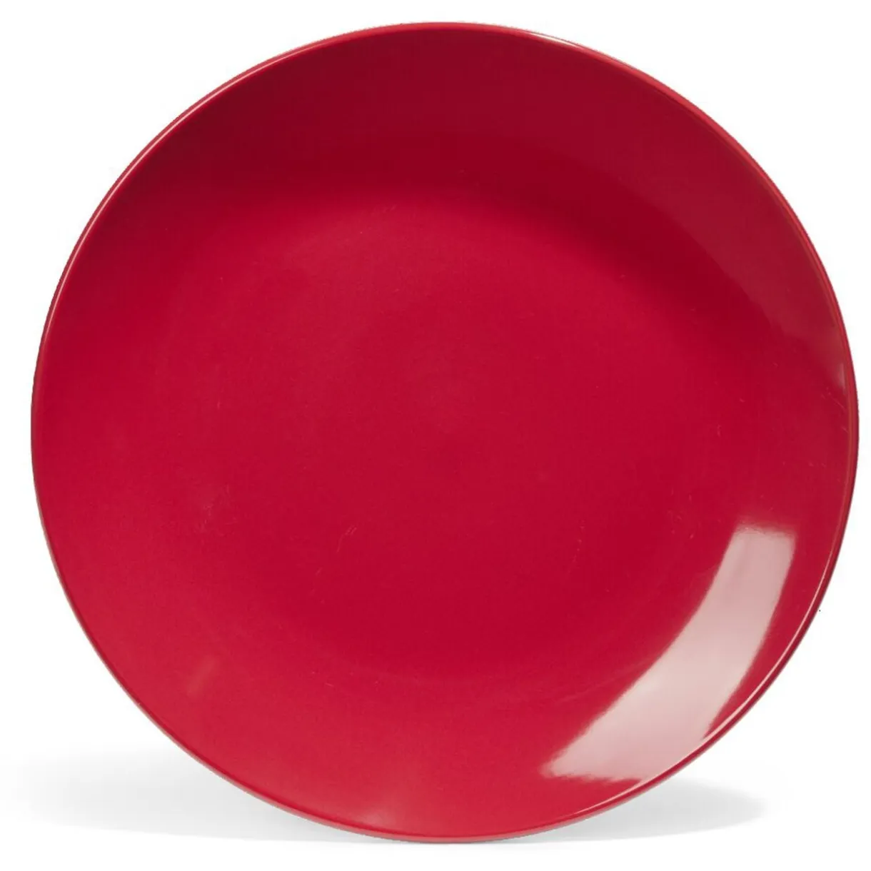 Assiette plate Madrid faïence rouge Ø27cm < Gifi Sale
