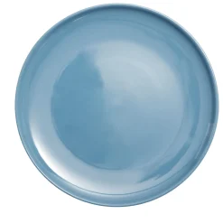 Assiette plate Oslo en grès bleu Ø27cm < Gifi Online