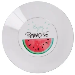 Assiette plate plastique pastèque enjoy paradise Ø27cm < Gifi Sale