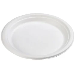 Assiette plate ronde en canne à sucre x12 < Gifi
