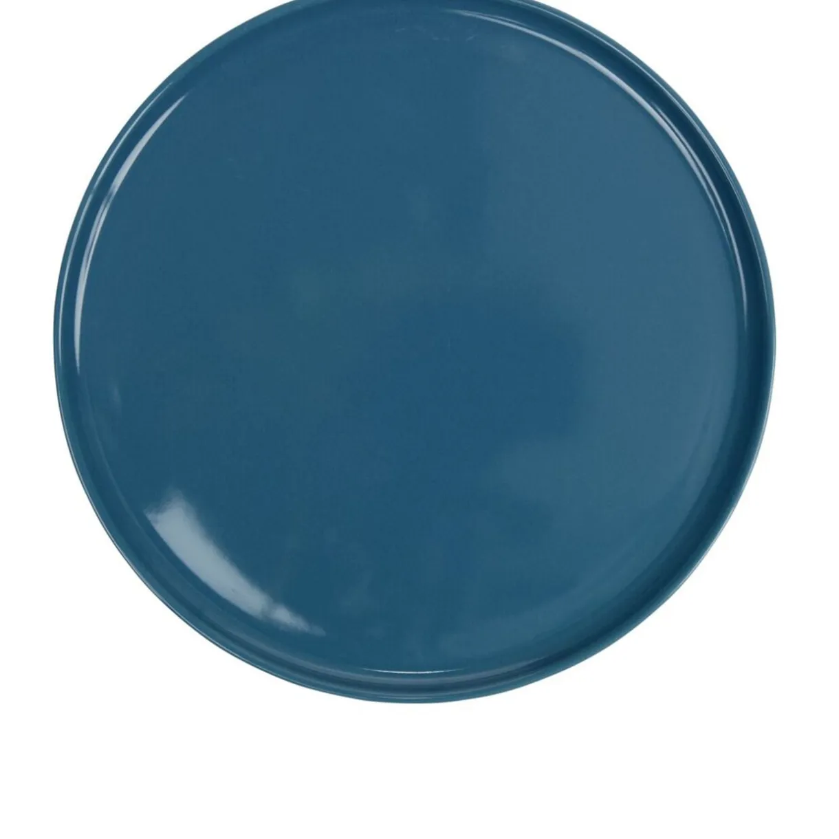 Assiette plate ronde Nordic porcelaine bleu Ø28cm < Gifi Outlet