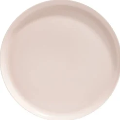 Assiette plate ronde Oslo porcelaine rose Ø26cm
