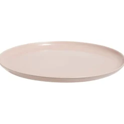 Assiette plate ronde Oslo porcelaine rose Ø26cm
