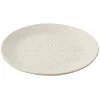 Assiette plate ronde Sahara arabesque céramique beige Ø19,5cm < Gifi Outlet