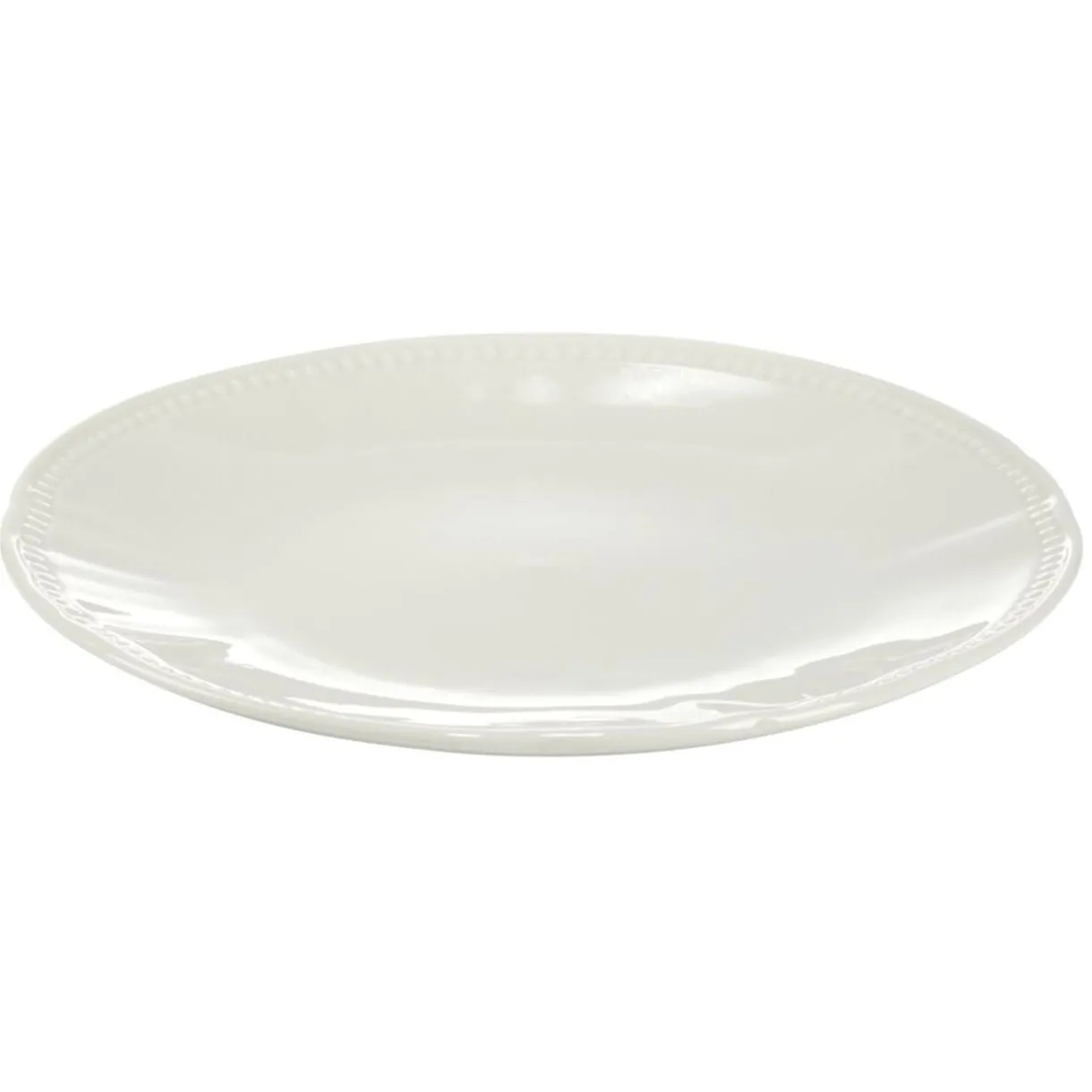 Assiette plate ronde Vienne porcelaine blanche Ø26,5cm < Gifi Clearance