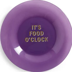 Assiette plate verre coloré avec message Ø20cm (3 modèles)
