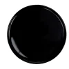 Assiette ronde plate Nordic porcelaine noir Ø28cm