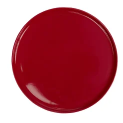 Assiette ronde plate Nordic porcelaine rouge Ø28cm < Gifi
