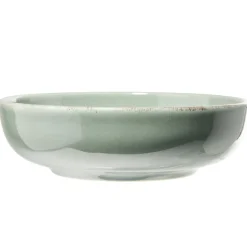 Assiette à soupe Lisbonne en grès vert Ø18cm < Gifi