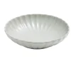 Assiette à soupe Venise rebord ondulé faïence vert sauge Ø20cm < Gifi Online