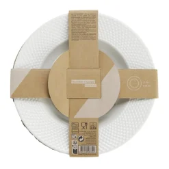 Assiette à soupe x4 porcelaine blanche Ø22cm