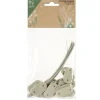 Attache brise-vue x26 métal et plastique jaune 15x10cm
