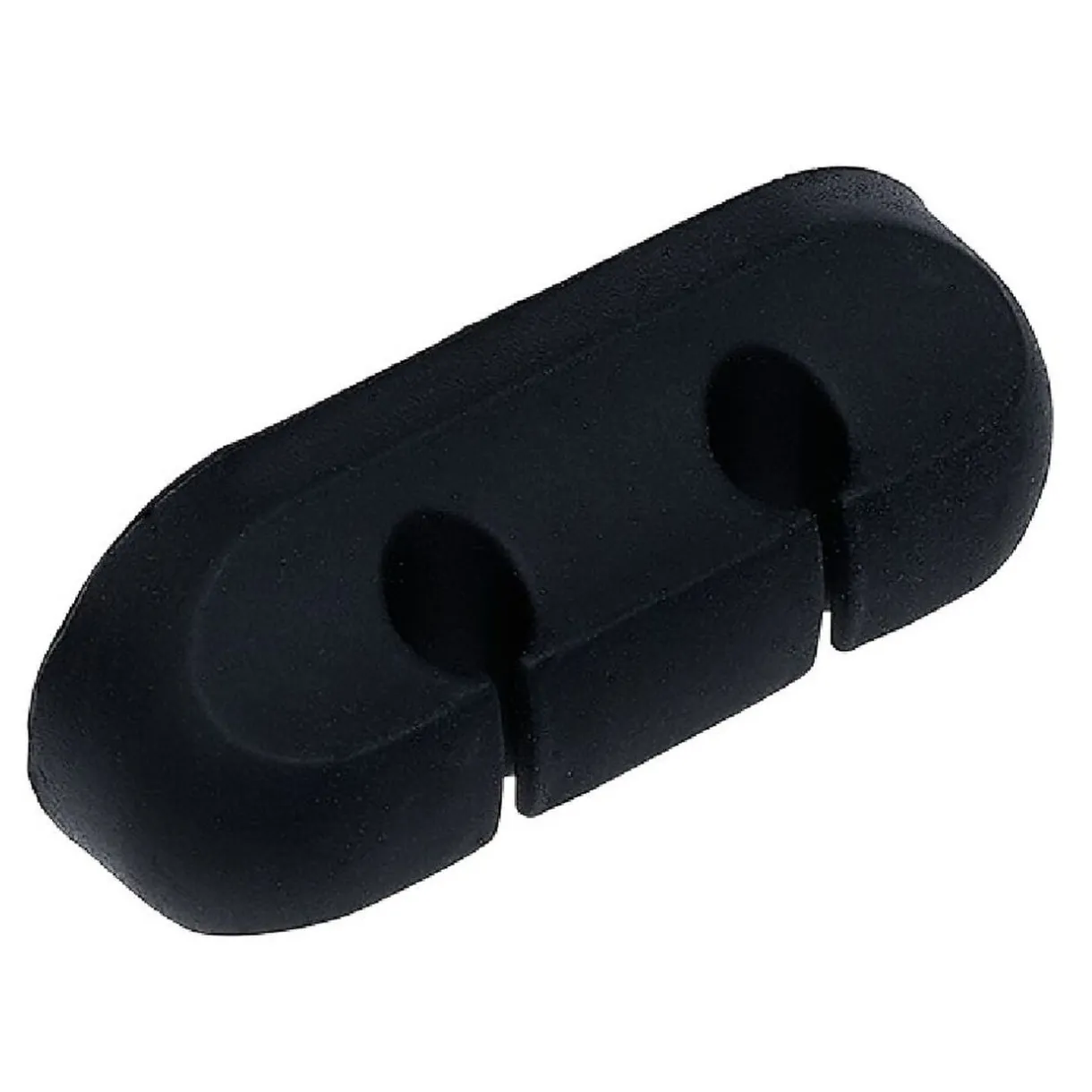 Attache câble adhésif 2 entrées noir ou blanc < Gifi Best