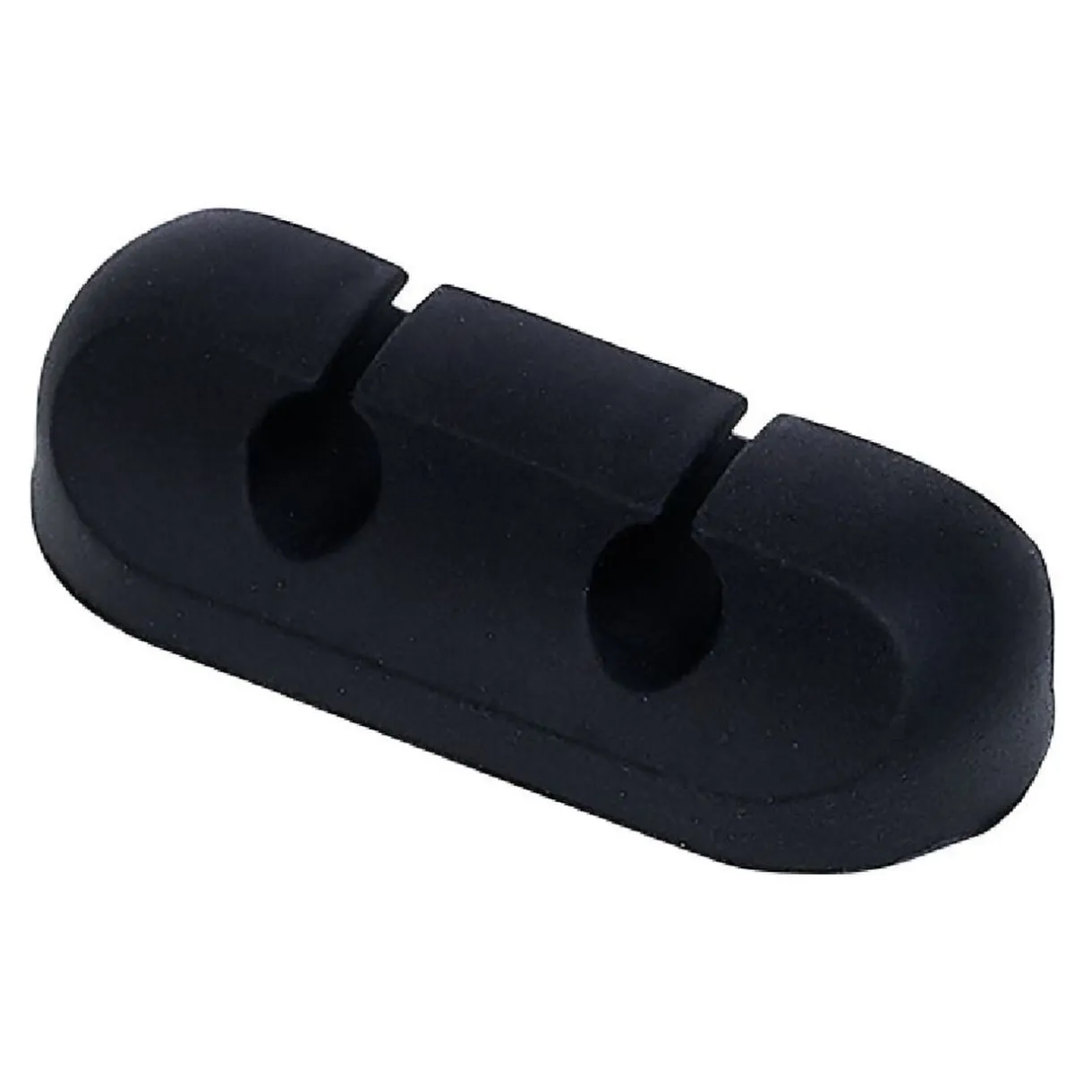 Attache câble adhésif 2 entrées noir ou blanc < Gifi Best
