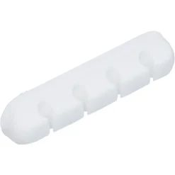 Attache câble adhésif 4 entrées noir ou blanc < Gifi Outlet