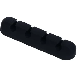 Attache câble adhésif 4 entrées noir ou blanc < Gifi Outlet