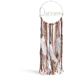 Attrape rêves plumes inscription Dream < Gifi Hot