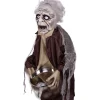 Automate vieil homme animé et sonore Halloween 150cm