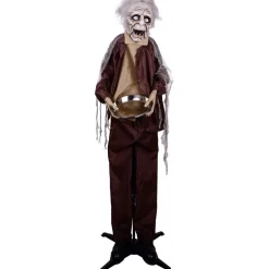 Automate vieil homme animé et sonore Halloween 150cm