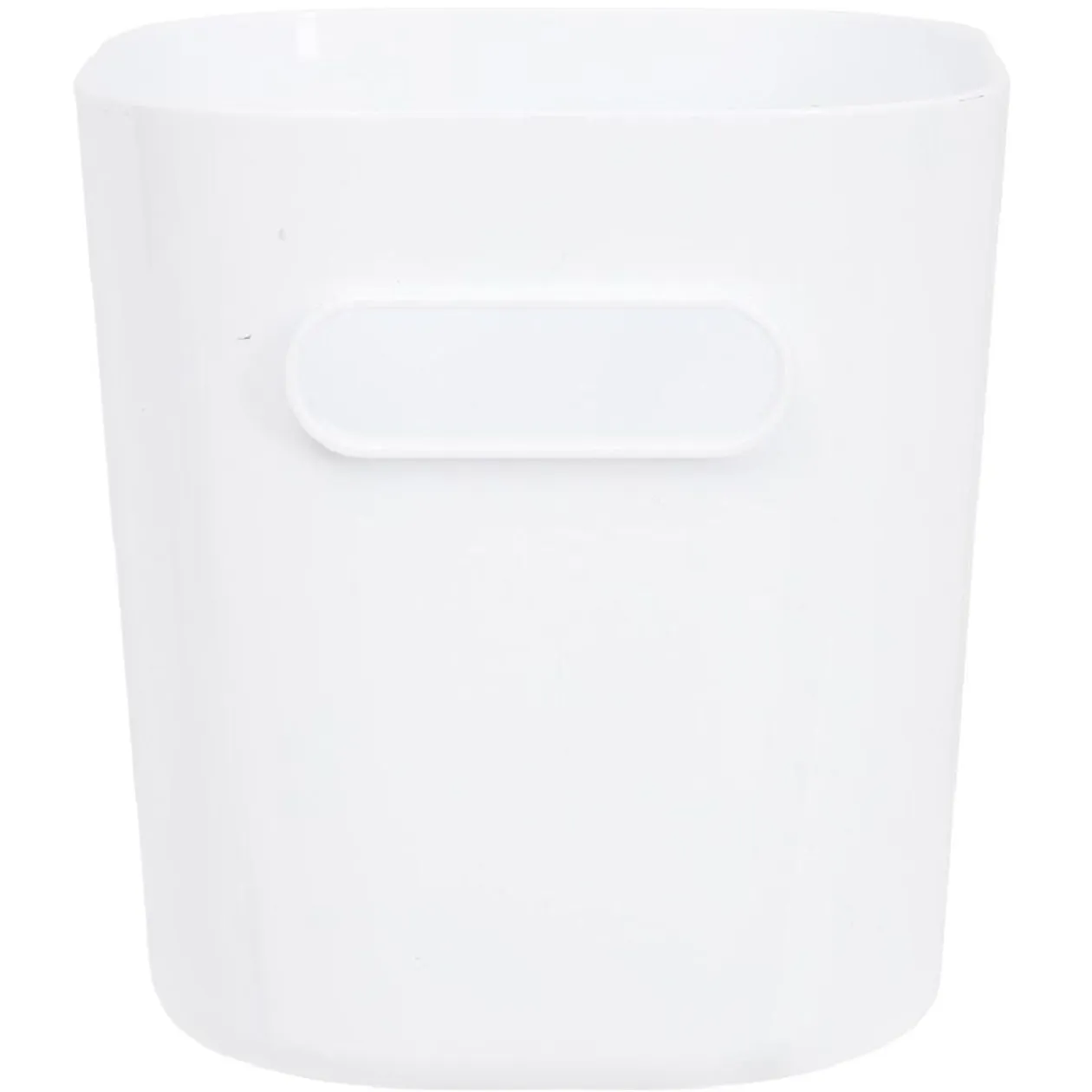 Bac de rangement avec poignée blanc