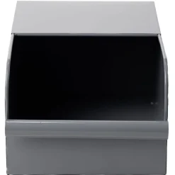 Bac de rangement en métal gris - L17,5 x l25 x H12,5 cm < Gifi New