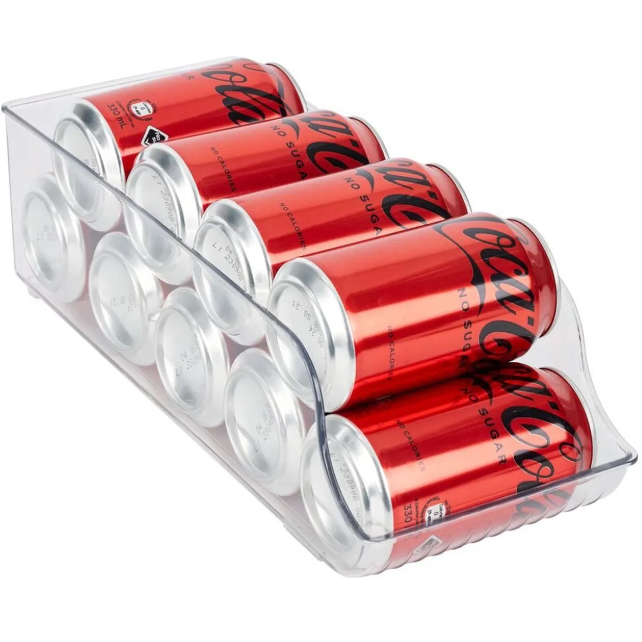 Bac de rangement frigo distributeur canettes 34x13xH10cm