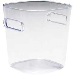 Bac de rangement transparent avec poignée