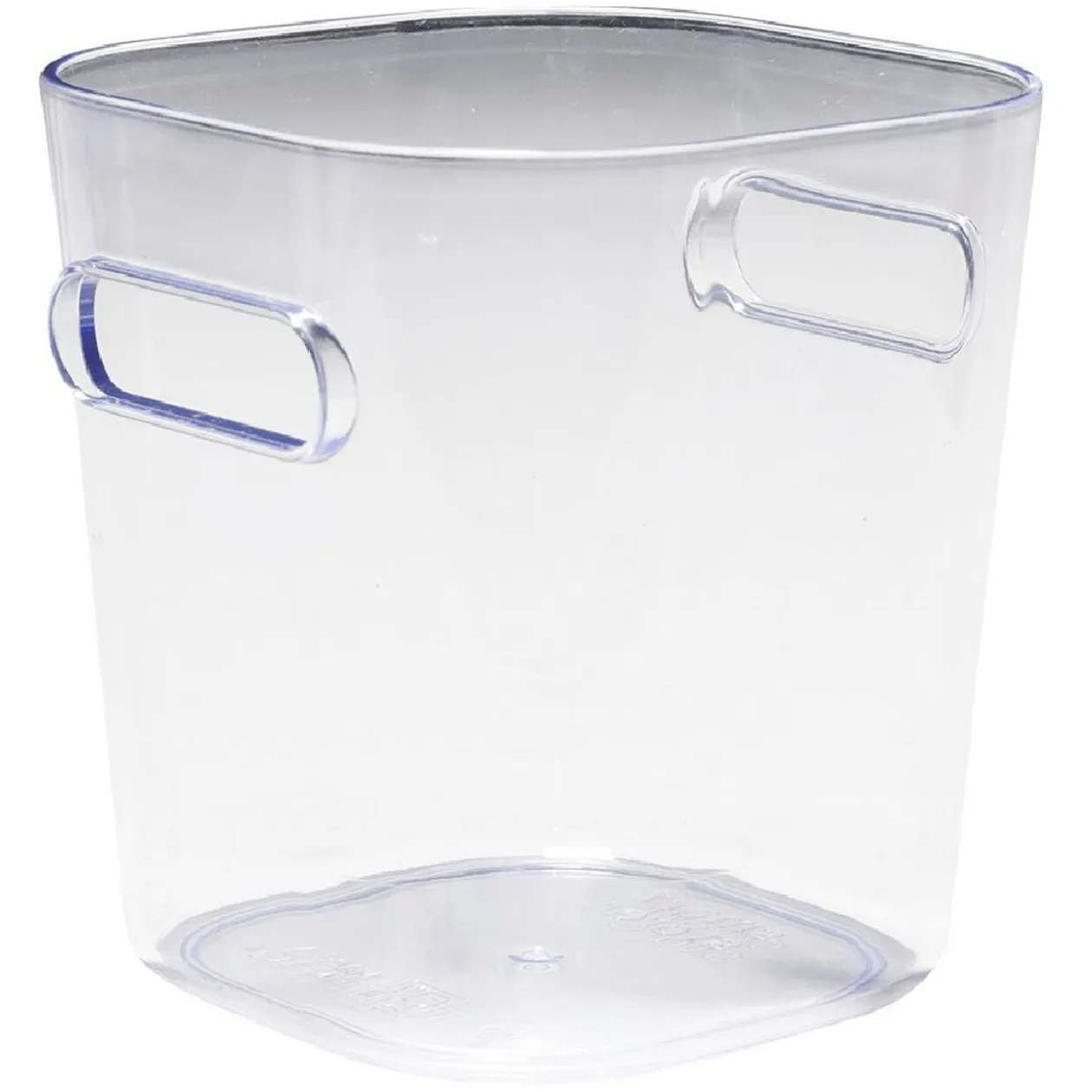 Bac de rangement transparent avec poignée