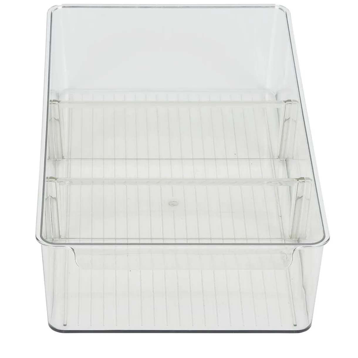 Bac de rangement transparent pour frigo L.36,5x20,5xH8,1cm < Gifi Discount