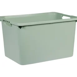 Bac en plastique vert sauge 30x23xH42cm