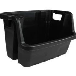 Bac noir empilable 50 L < Gifi