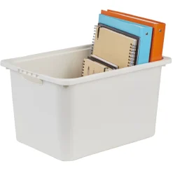 Bac plastique blanc 40x29,8xH22,8cm