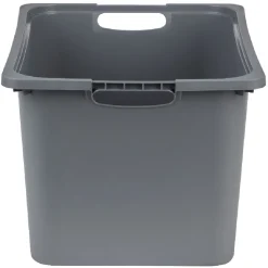 Bac plastique gris 40x29,8xH22,8cm < Gifi Outlet