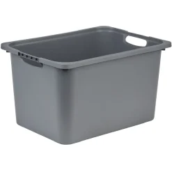 Bac plastique gris 40x29,8xH22,8cm < Gifi Outlet