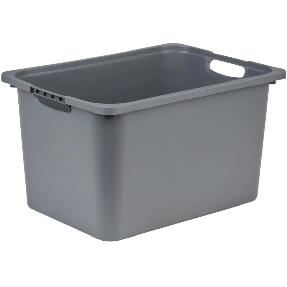 Bac plastique gris 40x29,8xH22,8cm < Gifi Outlet