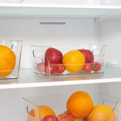 Bac rangement frigo 2L plastique transparent 20,5x14xH8,5cm < Gifi Hot