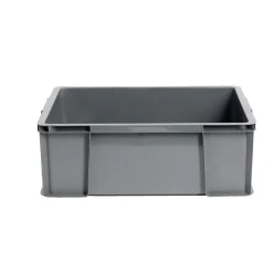 Bac renforcé rangement plastique gris 27L