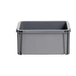 Bac renforcé rangement plastique gris 5L