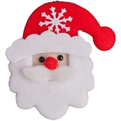 Badge lumineux Noël rouge et blanc (4 modèles) < Gifi