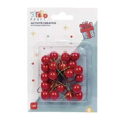 Baie déco houx rouge x20 < Gifi Clearance