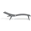 Bain de soleil Bahia pliant 5 positions gris 182x55xH34-92cm < Gifi Online