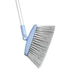 Balai avec plumeau intégré au manche gris et bleu < Gifi Discount